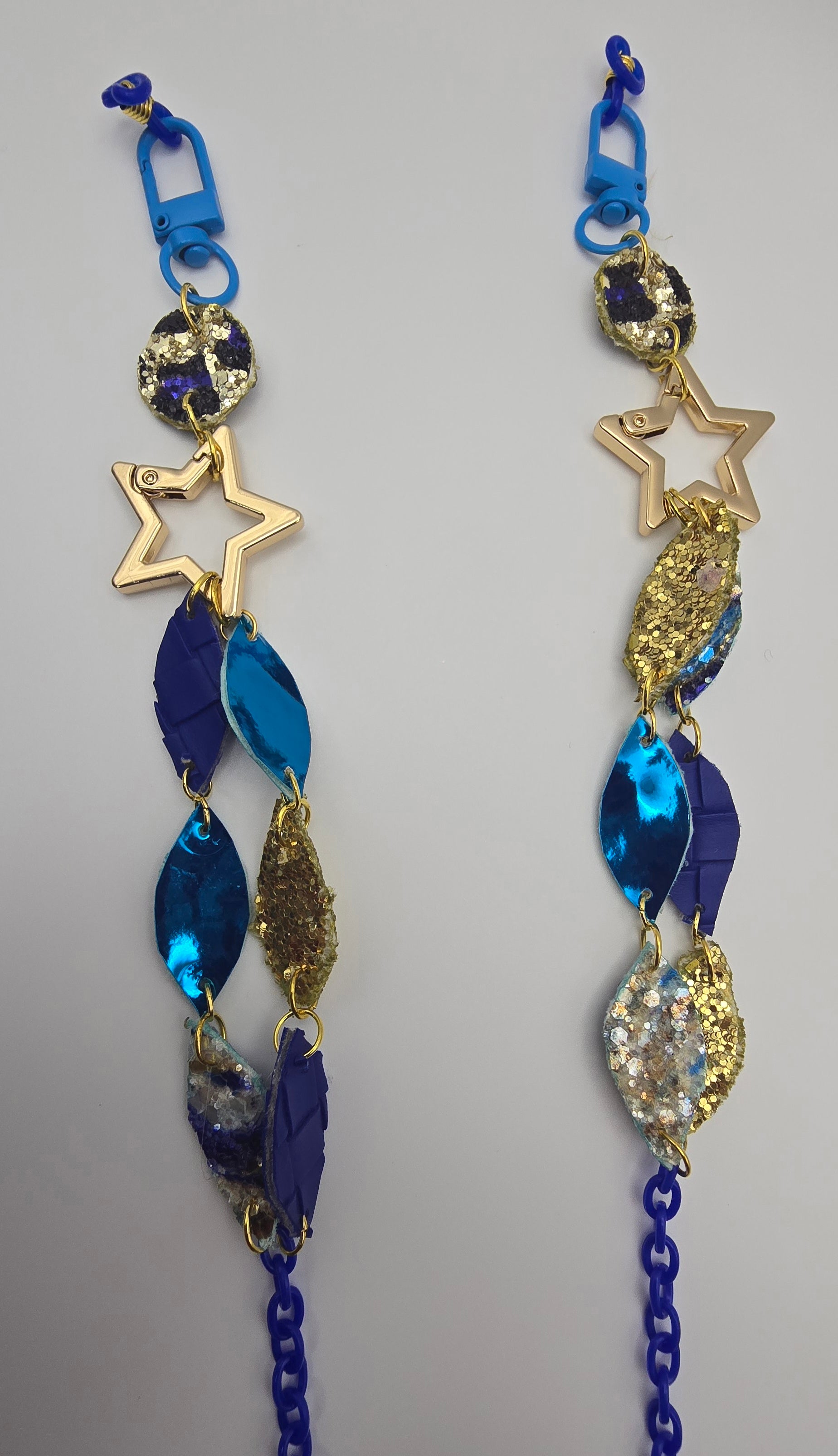 Emily - Blue Star Eyeglass Chain - Shop Moxxc
