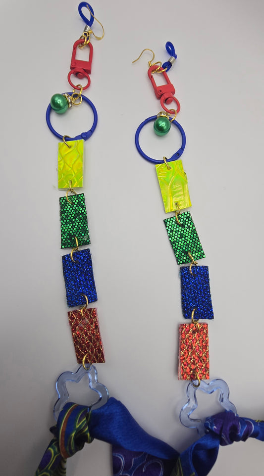 Carmen - Blue Scarf Eyewear Chain - Shop Moxxc