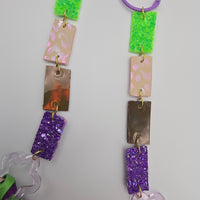 Carla - Multicolored Glittery Scarf Eyewear Chain - Shop Moxxc