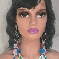 Patricia - Multicolored Long Dangle Earrings - Shop Moxxc