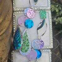 Patricia - Multicolored Long Dangle Earrings - Shop Moxxc