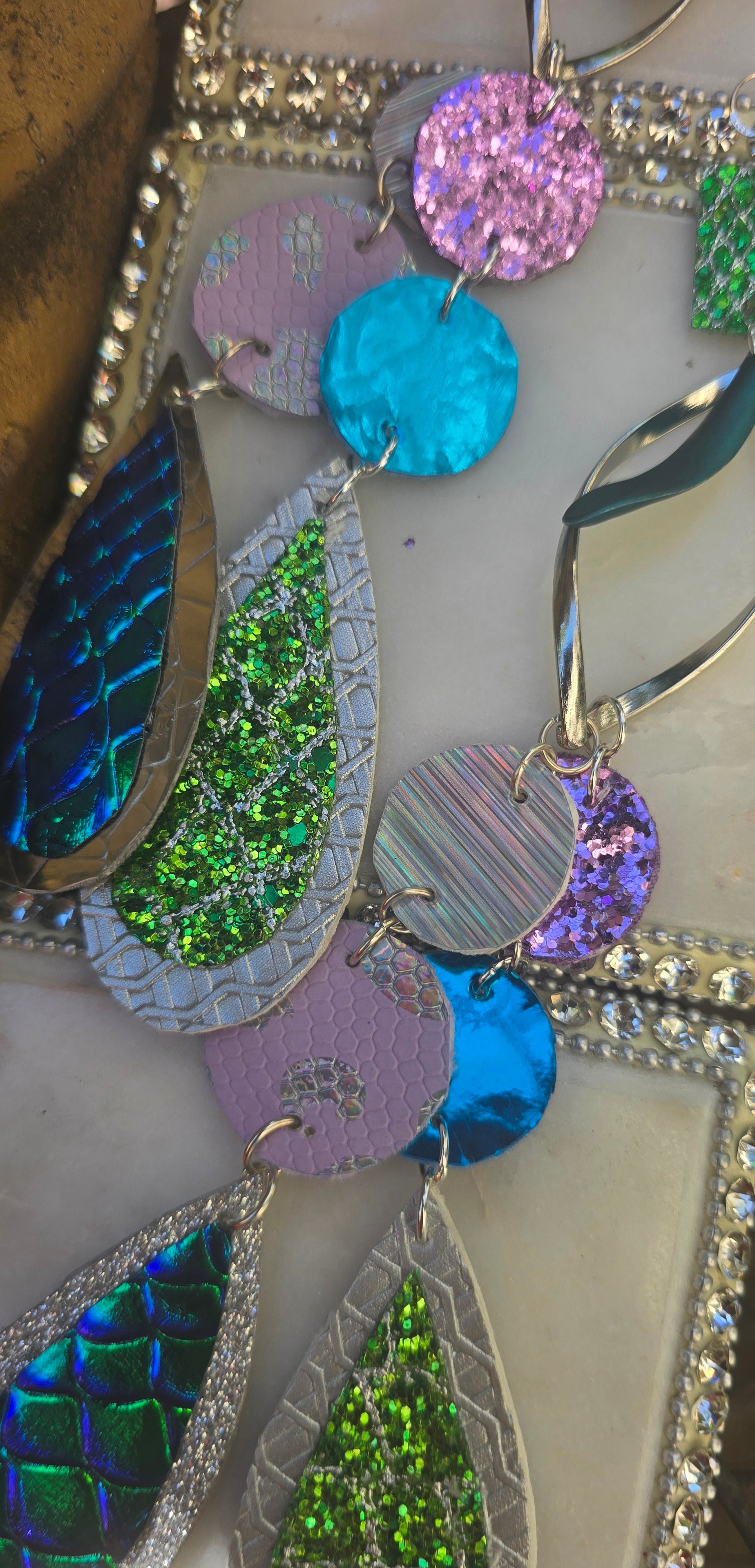 Patricia - Multicolored Long Dangle Earrings - Shop Moxxc