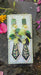Paige - Green Teardrop Chandelier Earrings