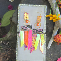 Paula - Bright Yellow Fringe Earrings