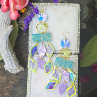 Joyce - Pastel Multicolored Fringe Earrings