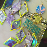 Joyce - Pastel Multicolored Fringe Earrings