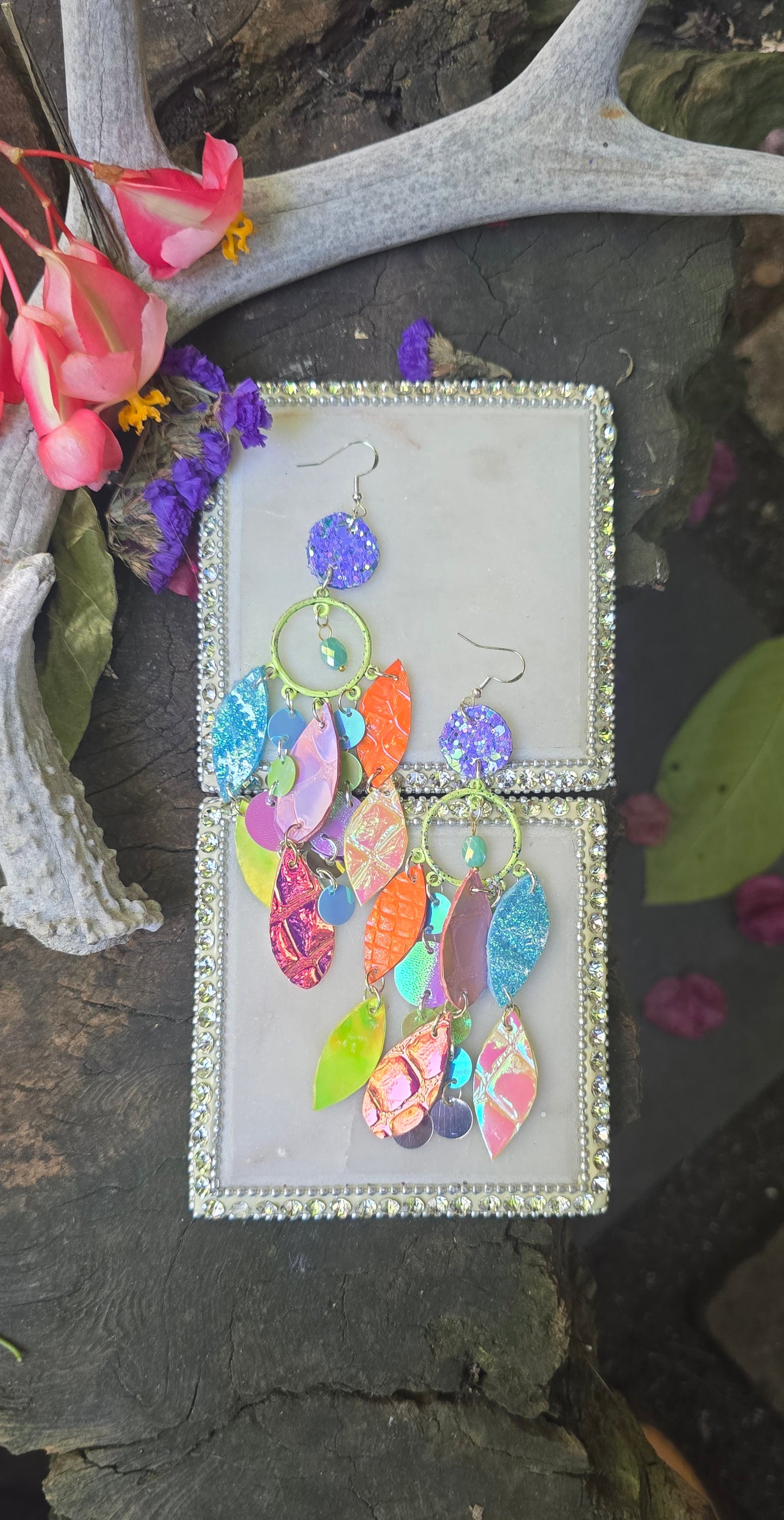 Rosanne - Pastel Multicolored Layered Earrings