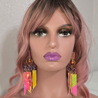 Paula - Bright Yellow Fringe Earrings