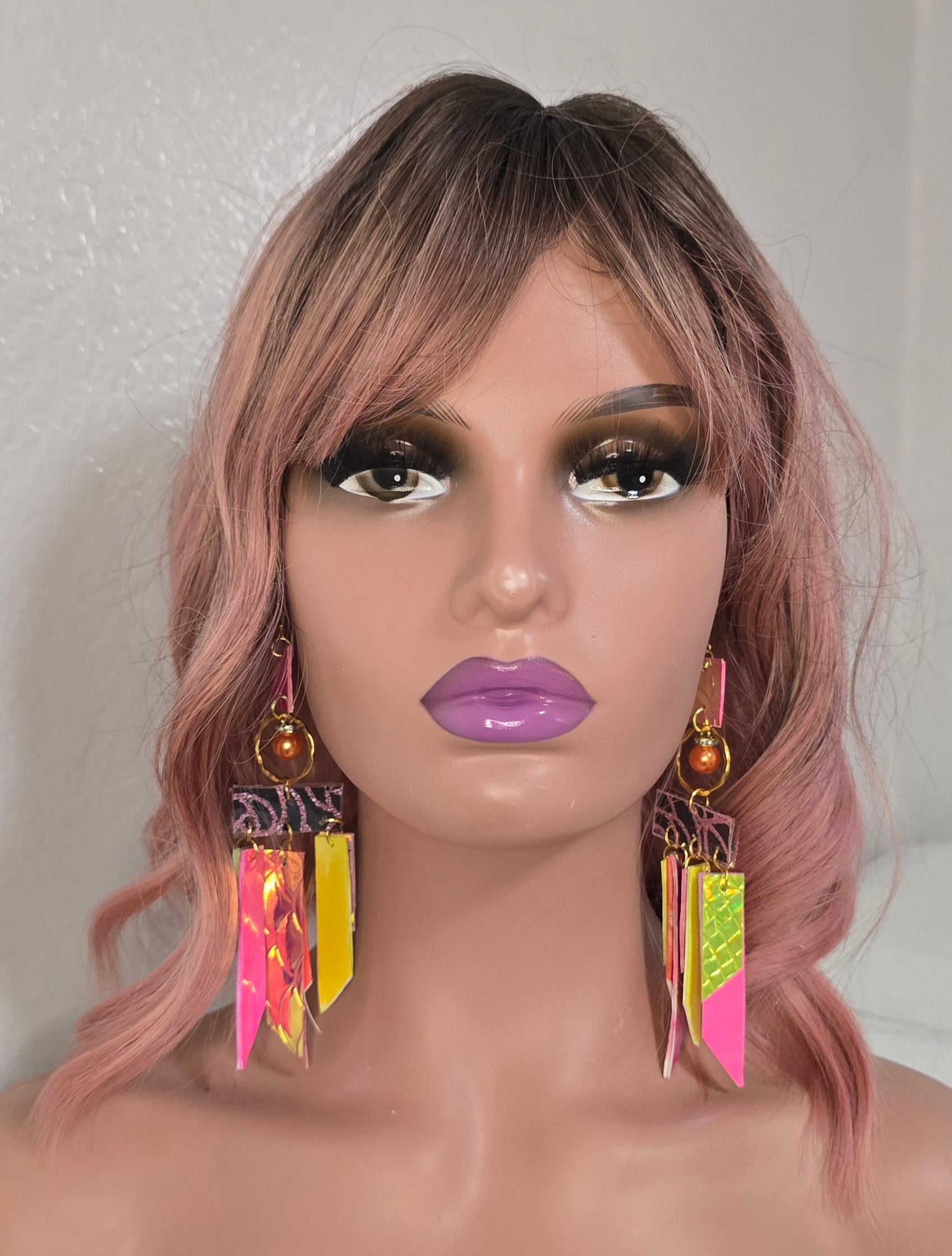 Paula - Bright Yellow Fringe Earrings