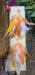 Sarah - Yellow Statement Feather Earrings