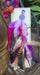 Zoe - Purple Festival Feather Earrings