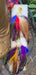 Lyza - Rainbow Feather Earrings