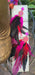 Melly - Hot Pink Long Feather Earrings