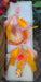Mystie - Orange Pink Feather Earrings