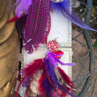 Kristine - Purple Red Boho Earrings