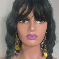 Jaimee - Neutral Multicolored Gold Dangle Earrings