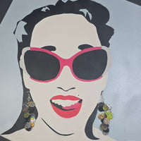 Jaimee - Neutral Multicolored Gold Dangle Earrings