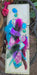 Eileen - Purple Blue Feather Earrings
