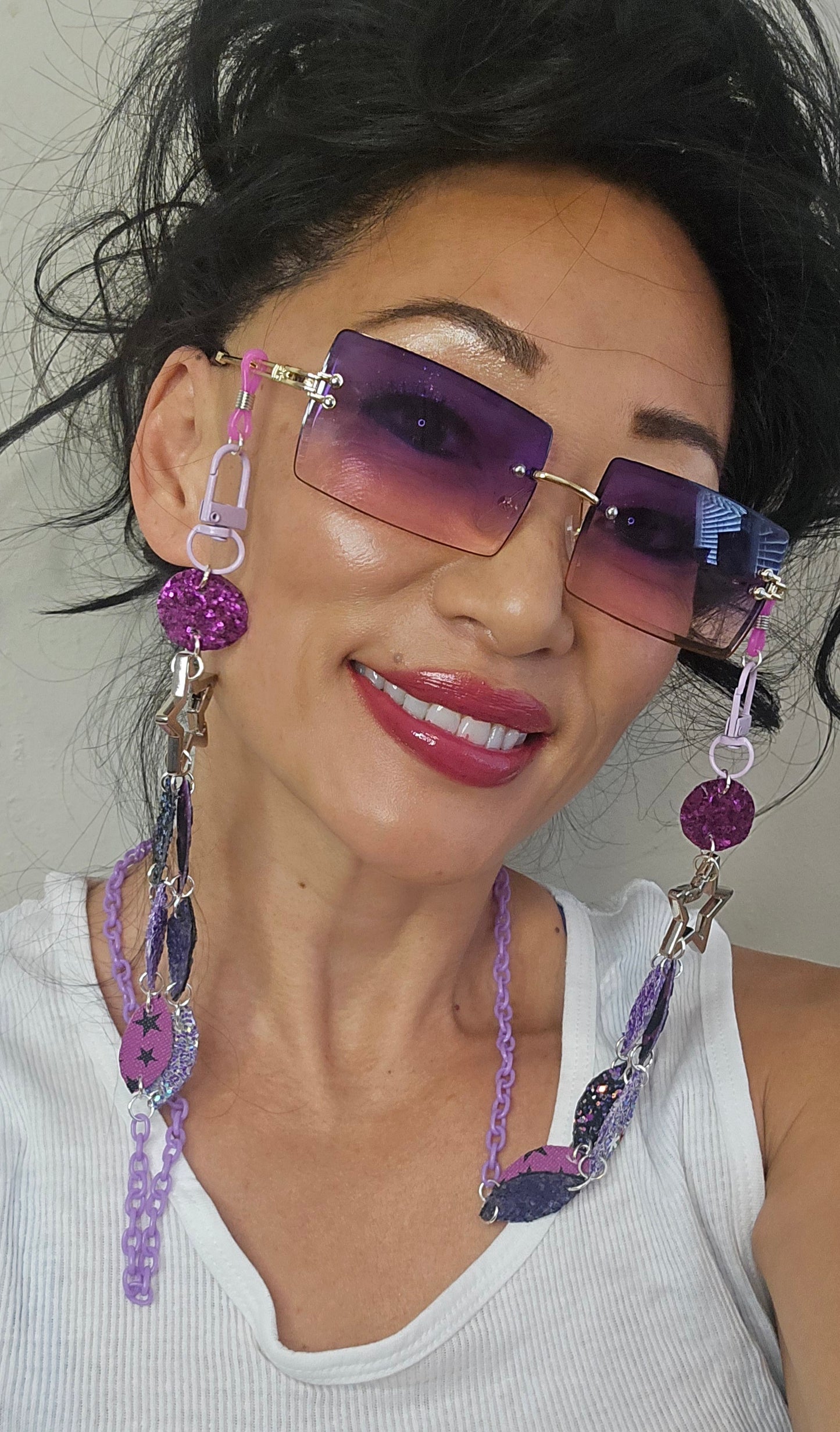 Grace - Purple Eyewear Chain
