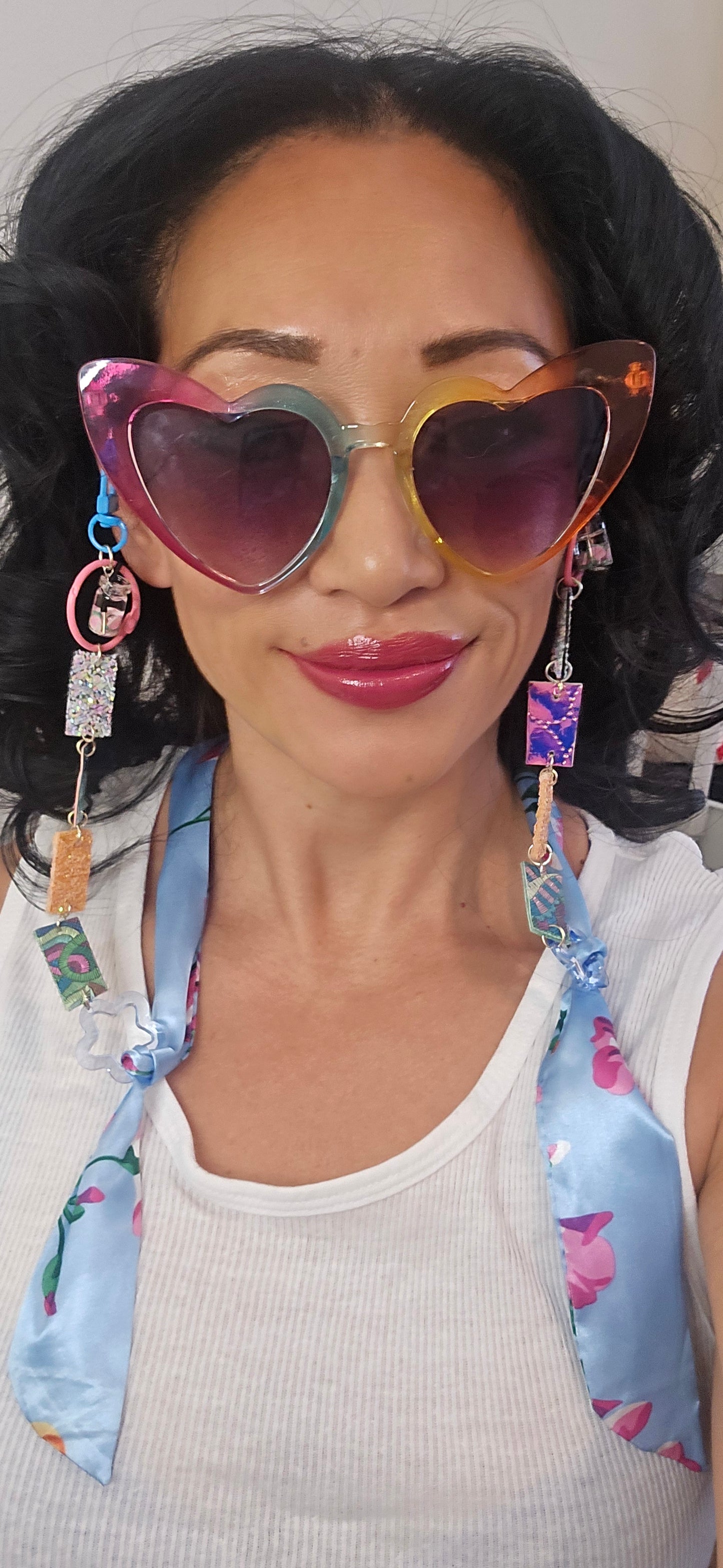 Ginger - Blue Scarf Eyewear Chain