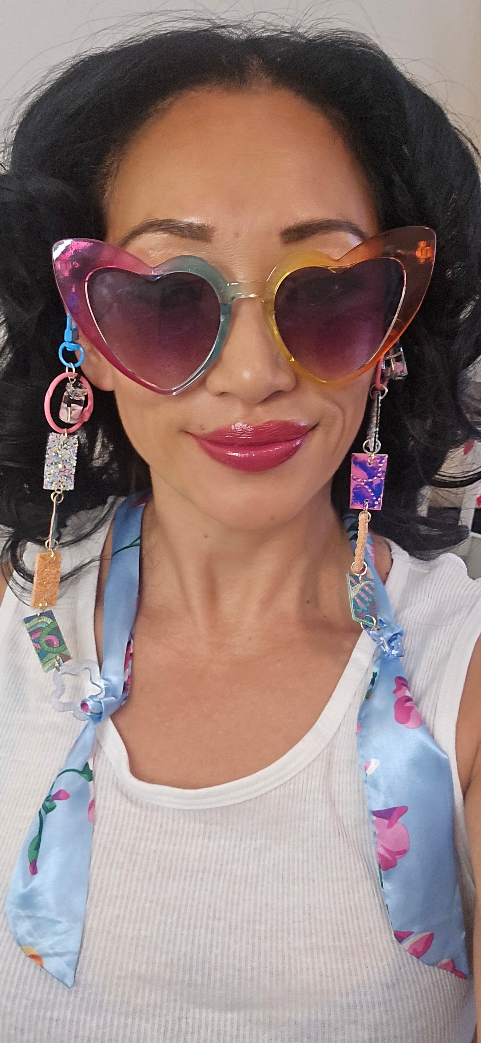 Ginger - Blue Scarf Eyewear Chain
