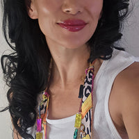 Eva - Brown Scarf Eyewear Chain