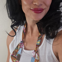 Eva - Brown Scarf Eyewear Chain