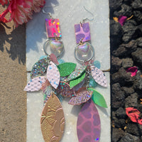Tana - Pastel Iridescent Teardrop Chandelier Earrings