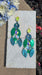 Valerie - Blue Green Sparkly Earrings