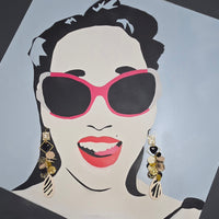 Caroline - Neutral Heary Chandelier Earrings
