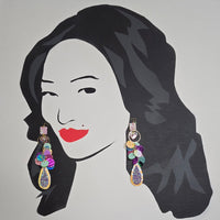 Chloe - Pastel Multicolored Dangle Earrings