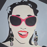 Sidney - Black Dangle Earrings