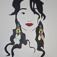 Katherine - Pastel Multicolored Chandelier Earrings