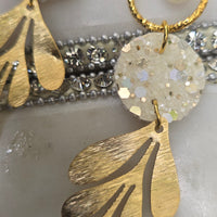 Helen - White Dangle Earrings
