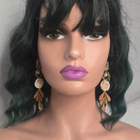 Helen - White Dangle Earrings