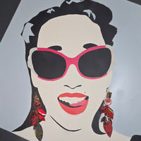 Caroline - Red Chandelier Dangle Earrings