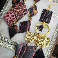 Brooke - Brown Diamond Chandelier Dangle Earrings