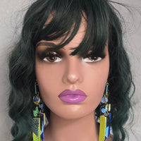 Madaline - Blue Fringe Earrings