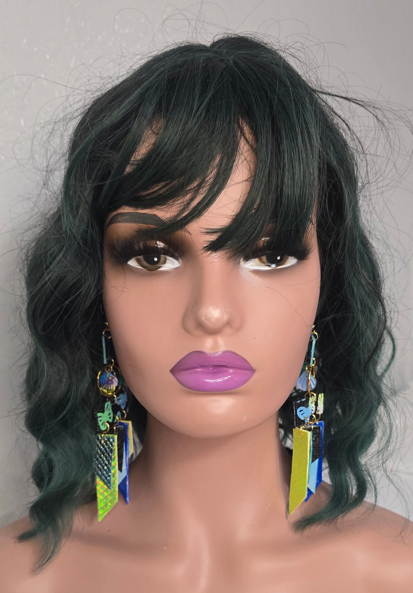 Madaline - Blue Fringe Earrings