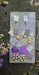 Vicky - Multicolored Purple Geometric Long Dangle Earrings - Shop Moxxc