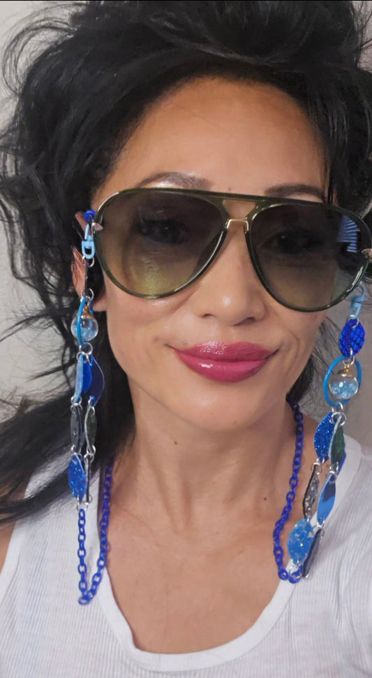 Kate - Blue Eyewear Chain