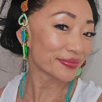 Anna - Orange Green Eyewear Chain