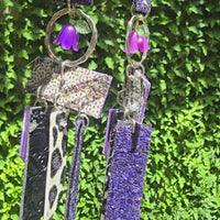 Marybeth - Purple Fringe Earrings
