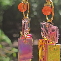 Paula - Bright Yellow Fringe Earrings