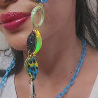 Sonya - Blue Yellow Eyewear Chain