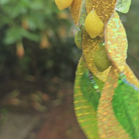 Sarina - Yellow Lemon Lime Teardrop Chandelier Dangle Earrings