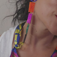 Hailey - Multicolored Scarf Eyewear Chain