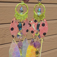 Katherine - Pastel Multicolored Chandelier Earrings