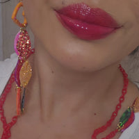 Josie - Multicolored Pink Eyewear Chain