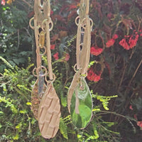 Annie - White Layered Statement Earrings